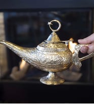 ALAADDİN SİHİRLİ LAMBA PİRİNÇ GOLD RENK