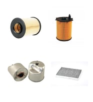 Bosch Filtre Bakım Seti Volvo C30 1.6 D2 115 Beygir Dizel 2007-2012 Hava + Yağ F + Yakıt F. + Polen Sardes