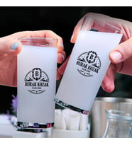 Kişiye Özel Doğum Tarihli Premium İkili Rakı Bardağı