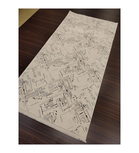 HALIMARKA ZİYNET 0210 KREM GRİ MODERN HALI YOLLUK 100X200 CM