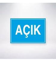 Açık Alev ve Ateşle Yaklaşma 21x28 Arkası Yapışkanlı Levha