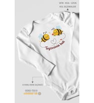 Teyzesinin Balı Uzun Kollu Çıtçıtlı Bebek Body