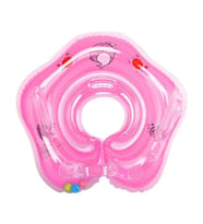 Pembe Zilli Bebek Yüzme Boyun Simidi Emniyet Kilitli Bebek Simiti Bebek Boyunluk Deniz Boyunluğu