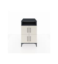 Kronos Komodin 2 Raflı 4 Kapaklı 60x59x96 Antrasit-Aytaşı