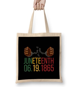 KIDS Juneteenth Juneteenth Juneteenth 1865 Bez Çanta Uzun Saplı