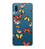 PrintiFy Samsung Galaxy A02 ile Uyumlu 1mm Slim Fit Water Color 2 Baskılı Şeffaf  Kılıf