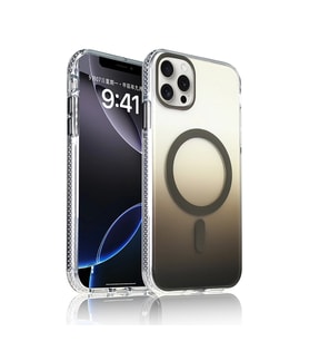 Apple iPhone 15 Pro Max Kılıf M-safe Şarj Özellikli Transparan Renk Geçişli Zore Toros Kapak