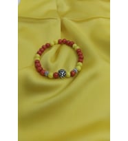 Sarı Kırmızı Aslan Taraftar Bileklik -1