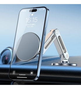 ALLY LF-256 Alüminyum Araç İçi Torpido Üstü Manyetik Telefon Tutucu-(5775) - SSSSSS1353-6642