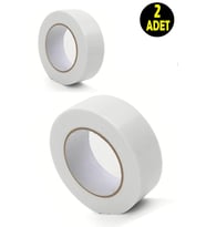 2 Adet Çift Taraflı Yapıştırma Köpük Bantı (18MMX2MT)-tablo Asmak Şerit Led Montaj Yapıştırıcı Bandı