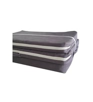 Tek Kişilik Katlanır Yer Yatağı Sünger Yatak Gri 80x180 Cm-6 Cm