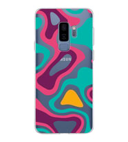 Samsung Galaxy S9 Plus Kapak Renkli Desen Tasarımlı Şeffaf Silikon Kılıf