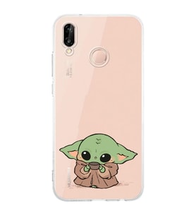 Huawei P20 Lite Uyumlu Baskılı Yumuşak Silikon Şeffaf Telefon Kılıfı