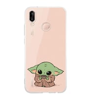 Huawei P20 Lite Uyumlu Baskılı Yumuşak Silikon Şeffaf Telefon Kılıfı