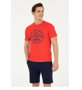 U.S. POLO ASSN. ERKEK T SHIRT G081GL011-0-1827193 (Kırmızı)