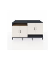 Kronos Konsol 6 Raflı 4 Kapaklı 176x59x99 Antrasit-Aytaşı/Çam