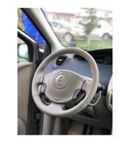 Bej Renault Scenic Deri Direksiyon Kılıfı