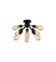 Nola 8 Başlıklı Plafonyer Avize RA-AVZ- 9140-73-26 (Siyah)