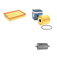 Bosch Filtre Bakım Seti Volvo S80 I 2.0 2.8 T 2.9 Benzin 1999-2006 Hava + Yağ f. + Yakıt Filtre Bosch