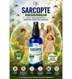Sarcopte Doğal Sinek Kovucu Sprey 100 ml – Bitkisel Yağ Bazlı