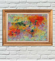 Altın Varaklı Paspartulu Çerçeveli Tablo bn105