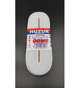 BEYAZ - 2CM PAÇA LASTİK YASSI GENİŞ 10MT (5668)