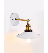 RİOLİGHT RETRO MAFSALLI HAREKETLİ BAŞLIK METAL APLİK ŞAPKA ÇAPI: 22CM (Siyah - Beyaz)