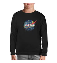 Nasa - Van Gogh Siyah Çocuk Sweatshirt