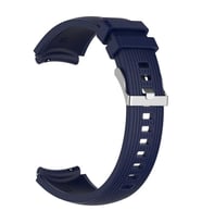 Huawei Watch GT 3 46mm Uyumlu Kordon Silikon Çizgili Spor Yumuşak KRD-18 Kayış