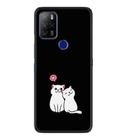 Omix X300 Kılıf Silikon Desen Love Cats 1690