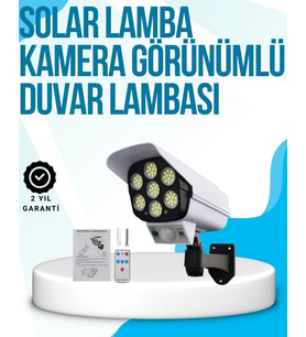 Kablosuz, Güneş Paneliyle Şarj Olan Dış Mekan Lambası – 8-10 Saat Aydınlatma Süresi