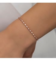 Su Yolu Bileklik Rose-925 Ayar Gümüş