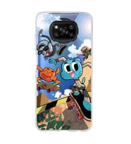 Poco X3 Pro / X3 NFC Uyumlu Gumball Tasarımlı Şeffaf Telefon Kılıfı