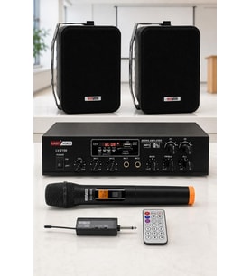Lastvoice Black Large Plus Paket-1 Hoparlör ve Anfi Anons Ses Sistemi Seti