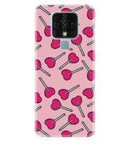 Tecno Camon 16 18P Pova Pova 3 Pova Neo Kılıf Desemli Silikon Heart Lollipop 1414