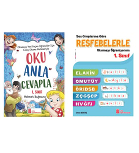 1.Sınıf Oku Anla Cevapla+ Resfebelerle Okumayı Öğreniyorum (Karışık)