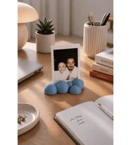 Cloud Polaroid Fotoğraf Standı - Instax Masaüstü Fotoğraf Tutucu - Pus Mavi