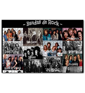 Cakapuzzle Rock Grupları Puzzle Yapboz MDF (Ahşap) (120 Parça)