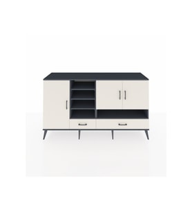 Kronos Konsol 8 Raflı 2 Çekmeceli 3 Kapaklı 176x59x99 Antrasit-Aytaşı