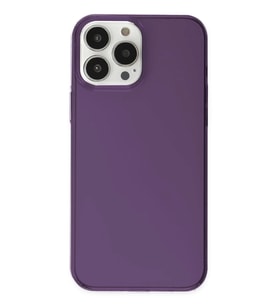 Newface Apple iPhone 14 Pro Kılıf Pc Sert Şeffaf Kapak - Mor