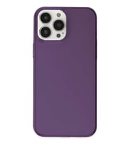 Newface Apple iPhone 14 Pro Kılıf Pc Sert Şeffaf Kapak - Mor