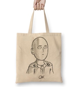 One Punch Man Ok Bez Çanta Uzun Saplı