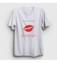Presmono Unisex Beyaz Nobody Dizi Gossip Girl T-Shirt 481077tt (Beyaz)