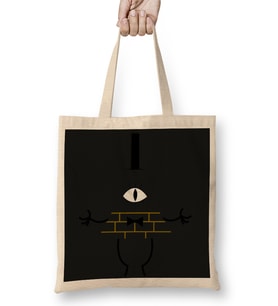 Gravity Falls Bill Cipher 01 Bez Çanta Uzun Saplı