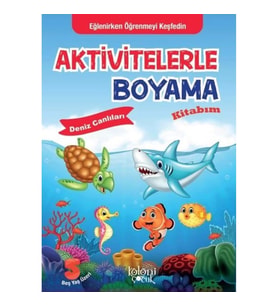 Aktivitelerle Boyama Kitabım - Deniz Canlıları