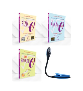 Karekök Yayınları TYT Sıfır Seri Fizik-Kimya-Biyoloji Modüler Piramit Sistemiyle Konu Anlat.+ Soru + Kitap Okuma Işığı (Çok Renkli)