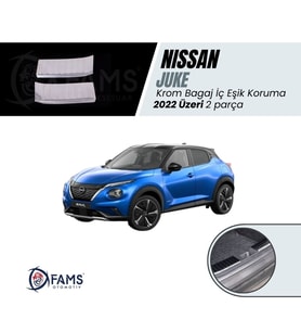 Nissan Juke 2022 üzeri Krom Bagaj İç Eşik Koruma 2 Parça Paslanmaz Çelik