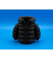 3D Baskı Şişme Mont Kalemlik - Masaüstü Organizer-Siyah