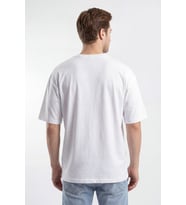Monox Oversize Unisex  3'lü T-Shirt %100 Pamuk Rahat Kesim (Beyaz-Siyah)