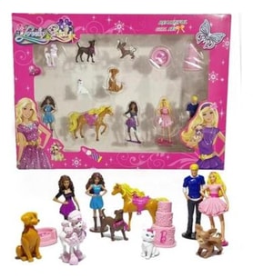 Bebek 12'li Ken Chelsea Ve Köpekleri Ailesi Evcilik Figür Set